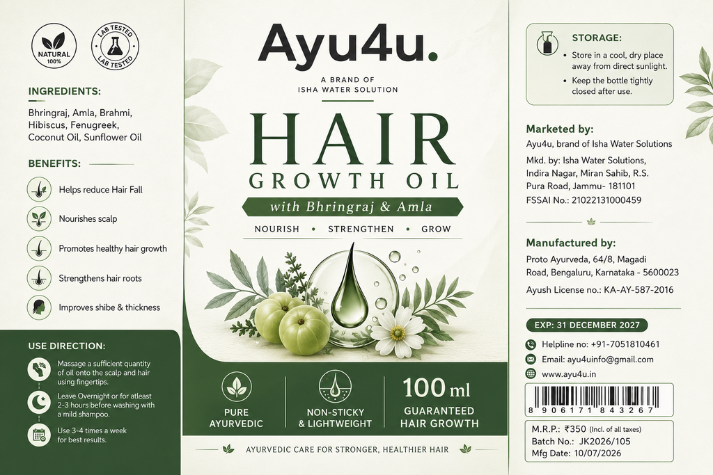 Hair Growth Oil with Bhringraj & Amla