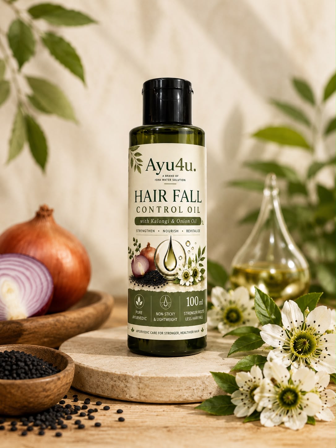 Hair Fall Control Oil with Kalongi & Onion Oil